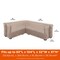 Modern Leisure Monterey Patio Sectional Lounge Set Cover, Left-Facing, 14 in. Lx83 in. Lx32 in. Wx31 in. H, Beige 2947 - alternate 5